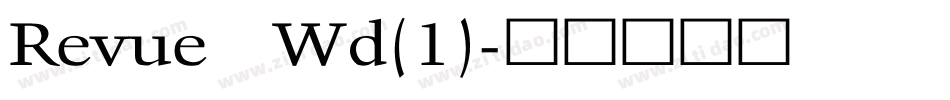 Revue Wd(1)字体转换